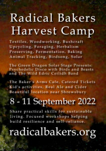Radical Bakers Harvest Camp Flyer 2022