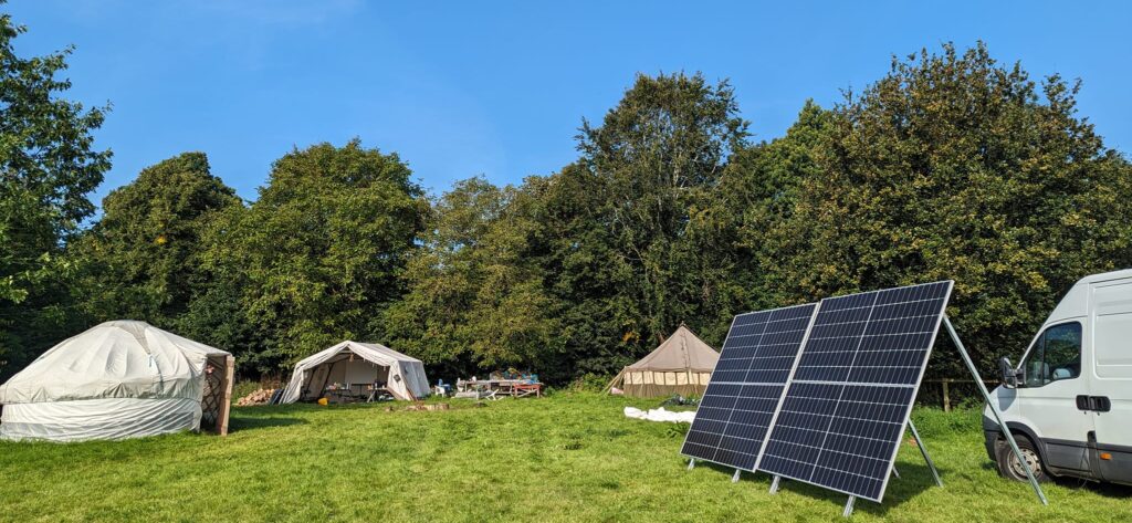 solar powered festival site