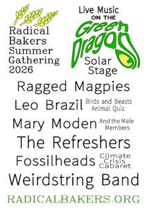 Music Flyer for Radical Bakers Summer Gathering 2026